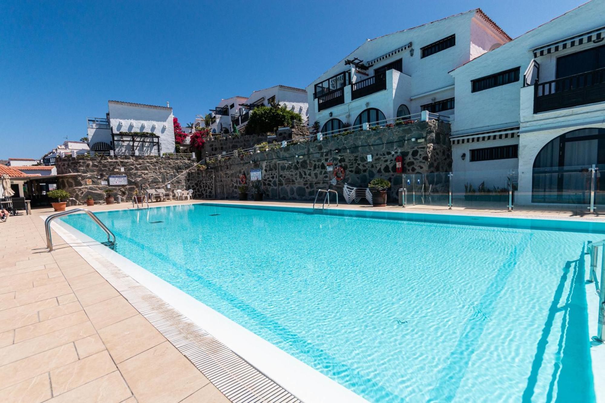 Very Romantic Seaview Apartment Patalavaca Mogan With Warm Pool Ngoại thất bức ảnh